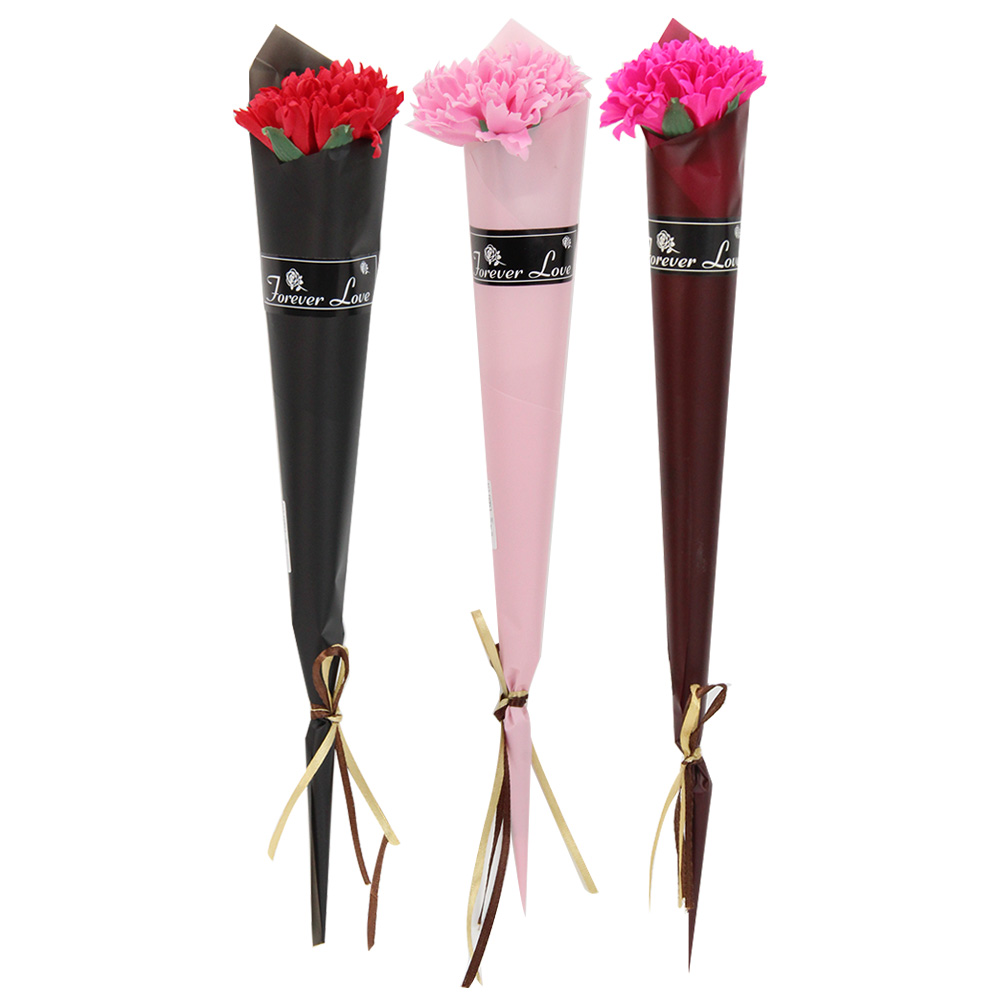 時尚精緻康乃馨花束(顏色隨機出貨)