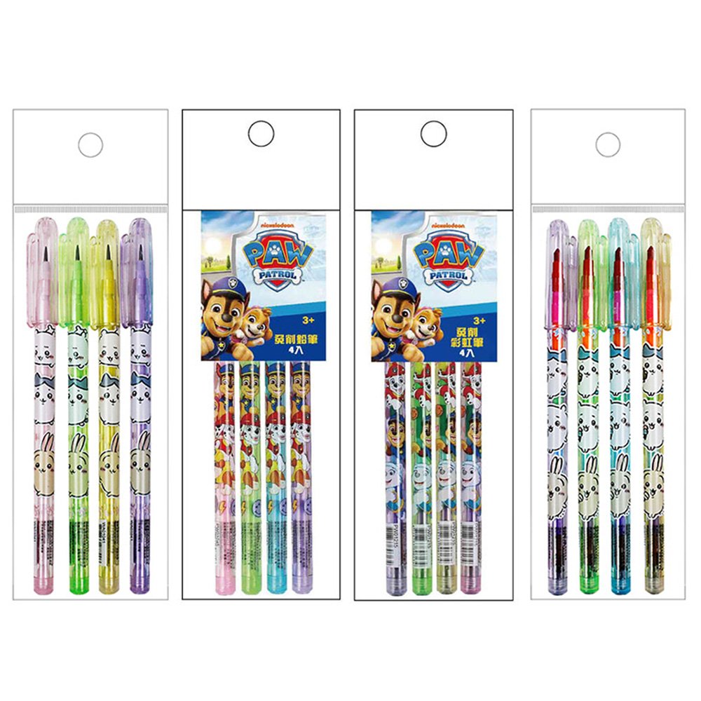 免削鉛筆/彩虹筆 4入 (吉伊卡哇/汪汪隊)