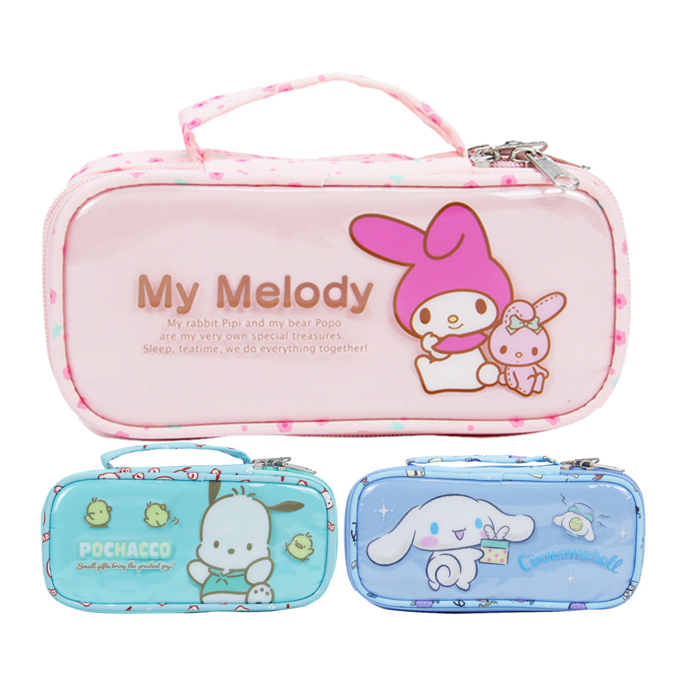 三麗鷗 手提上掀雙層筆袋