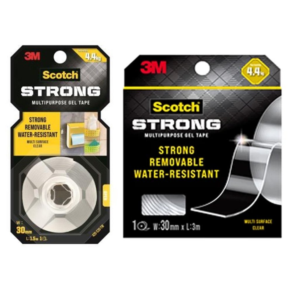 3M 可移除強力雙面膠帶 (透明)