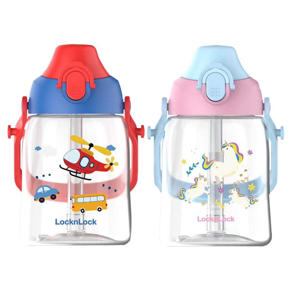 樂扣 450ml 兒童背帶水壼