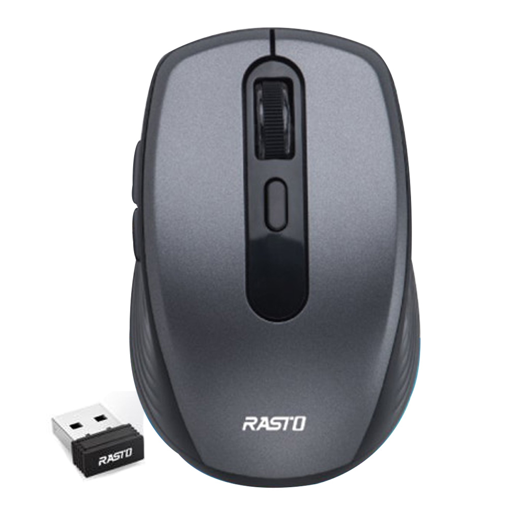 RASTO 銀翼六鍵式超靜音無線滑鼠 RM29