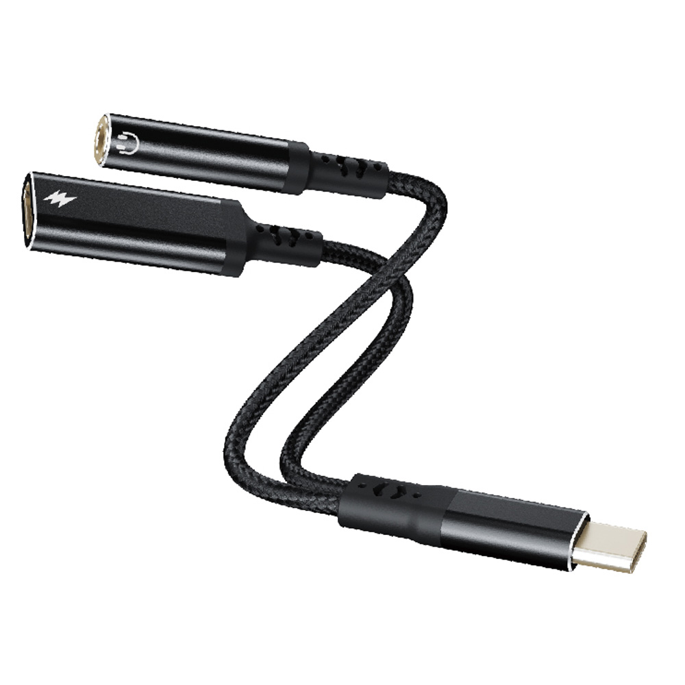 KTnet GT1 Plus Type-C轉3.5 2合1音源轉接充電線60W