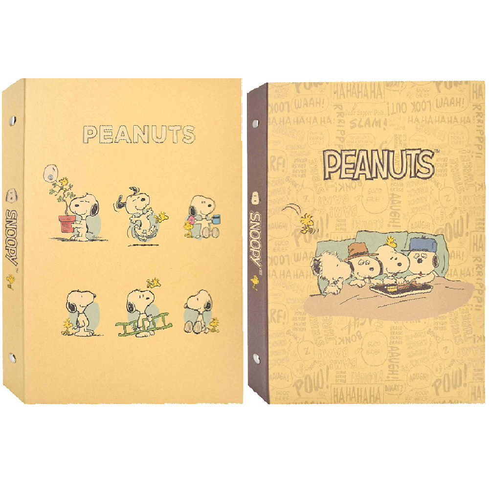 史努比牛皮紙26孔夾