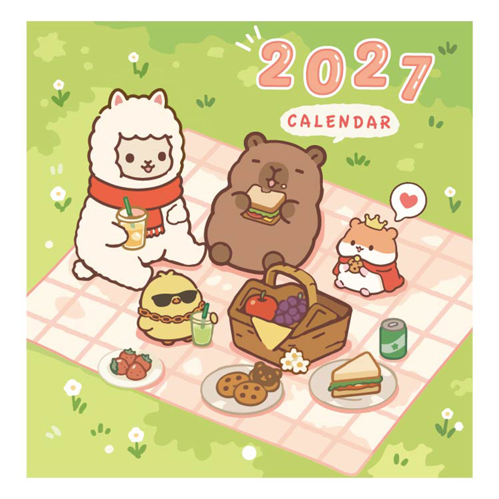 2027年 12K月曆-卡皮敦敦