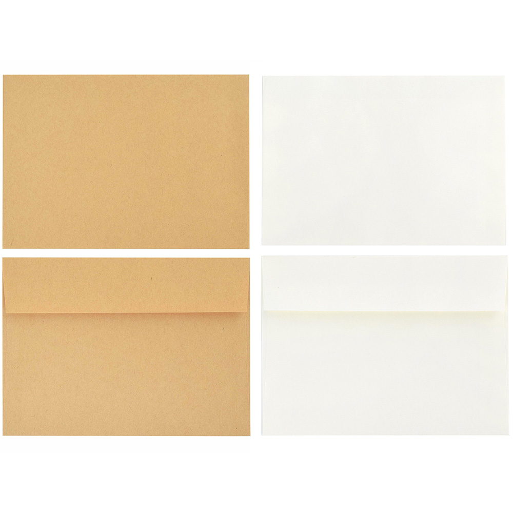 原色歐式標準卡信封