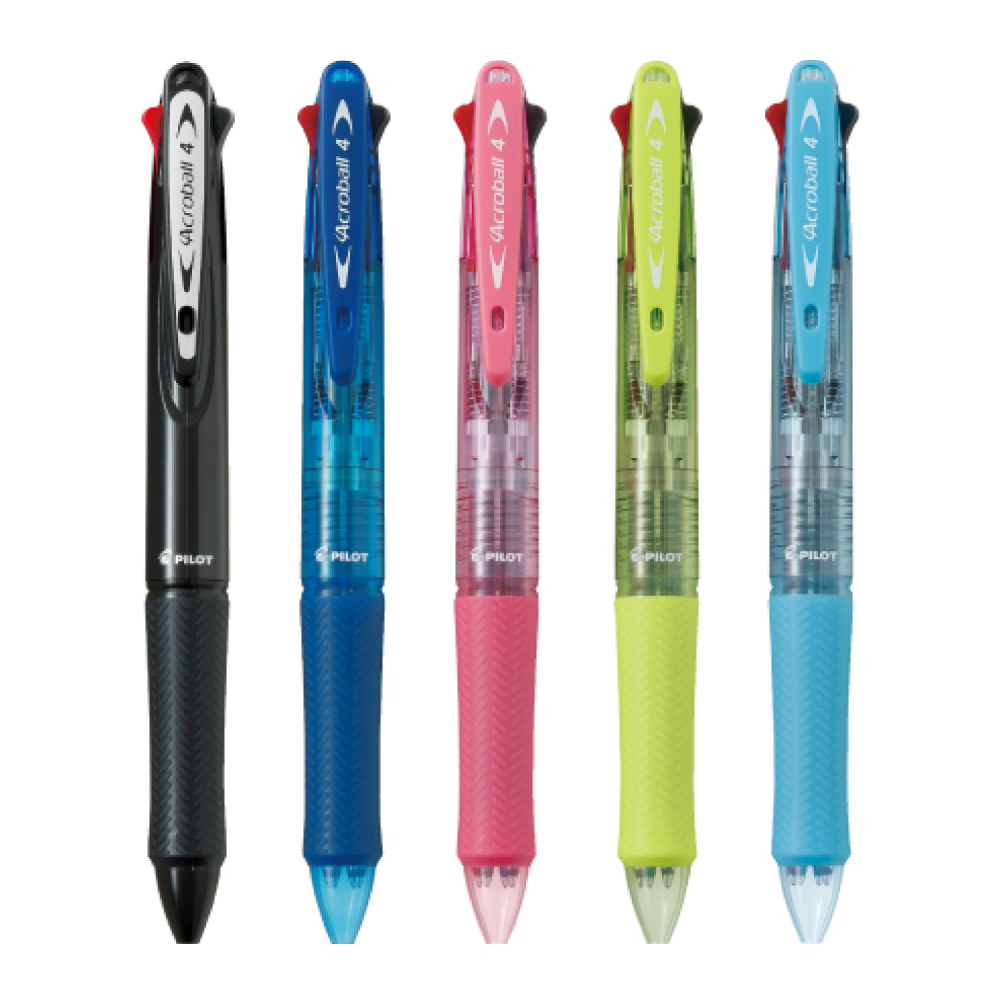 PILOT 四色輕油舒寫筆(0.7) BKAB-45F