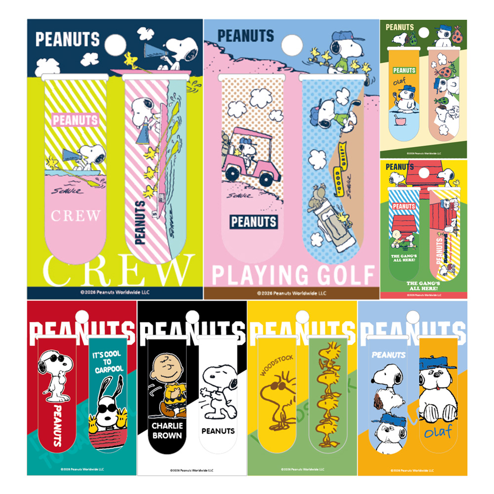 史努比 磁性書籤2入