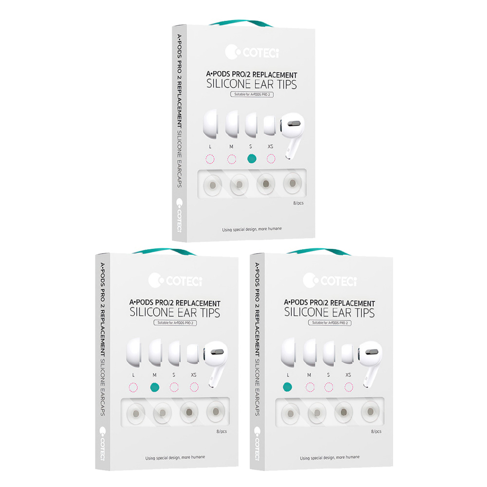 COTECi A Pods Pro2 耳機替換矽膠耳帽