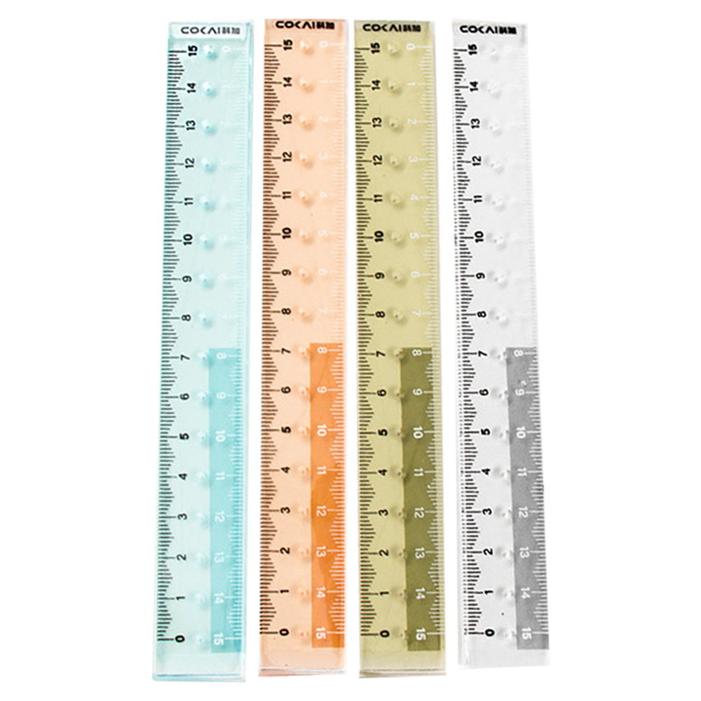 15CM 壓克力洞洞直尺(顏色隨機出貨)