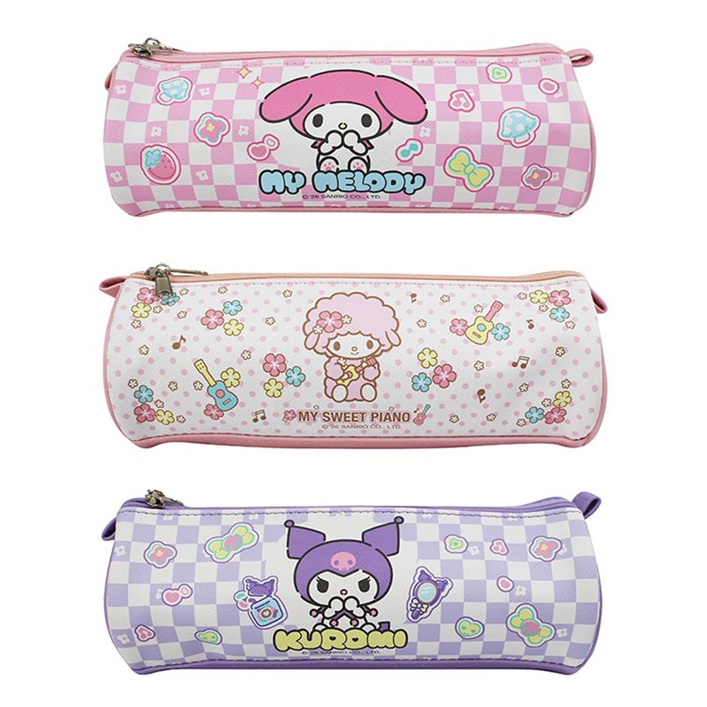 三麗鷗 圓筒三拉筆袋