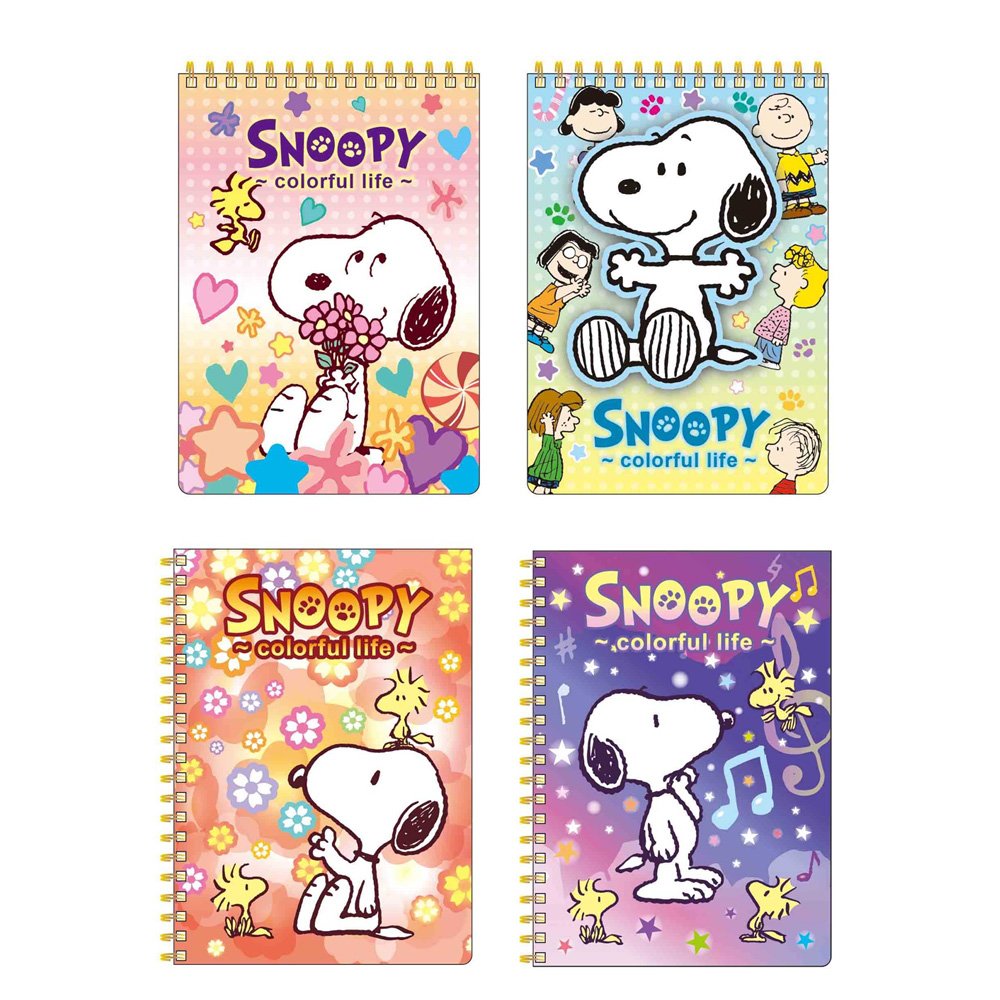 SNOOPY 36K線圈上翻筆記 (款式隨機出貨)
