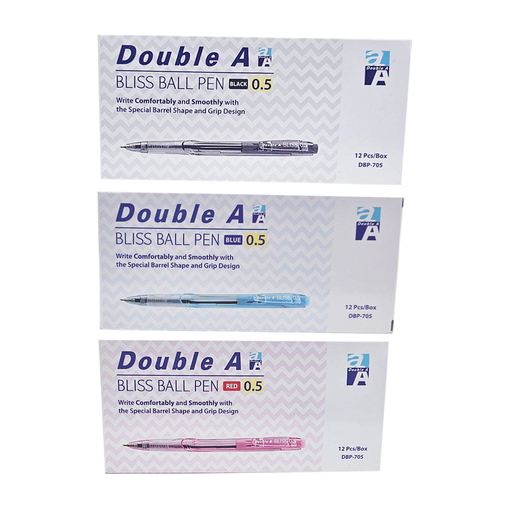 (量販)Double A Bliss側壓原子筆0.5 12入