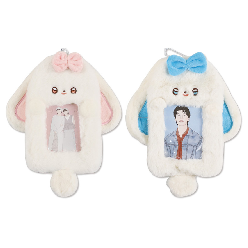 大耳兔絨毛造型卡套