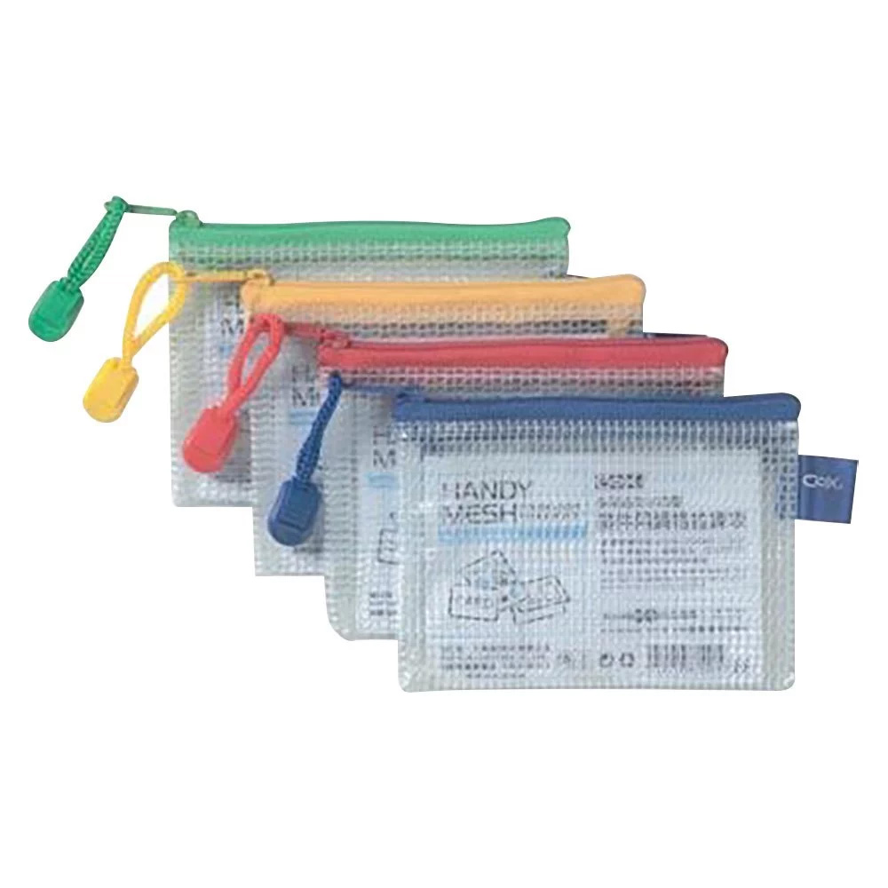 COX多用途防水防塵網格-證件拉鏈袋(顏色隨機出貨)
