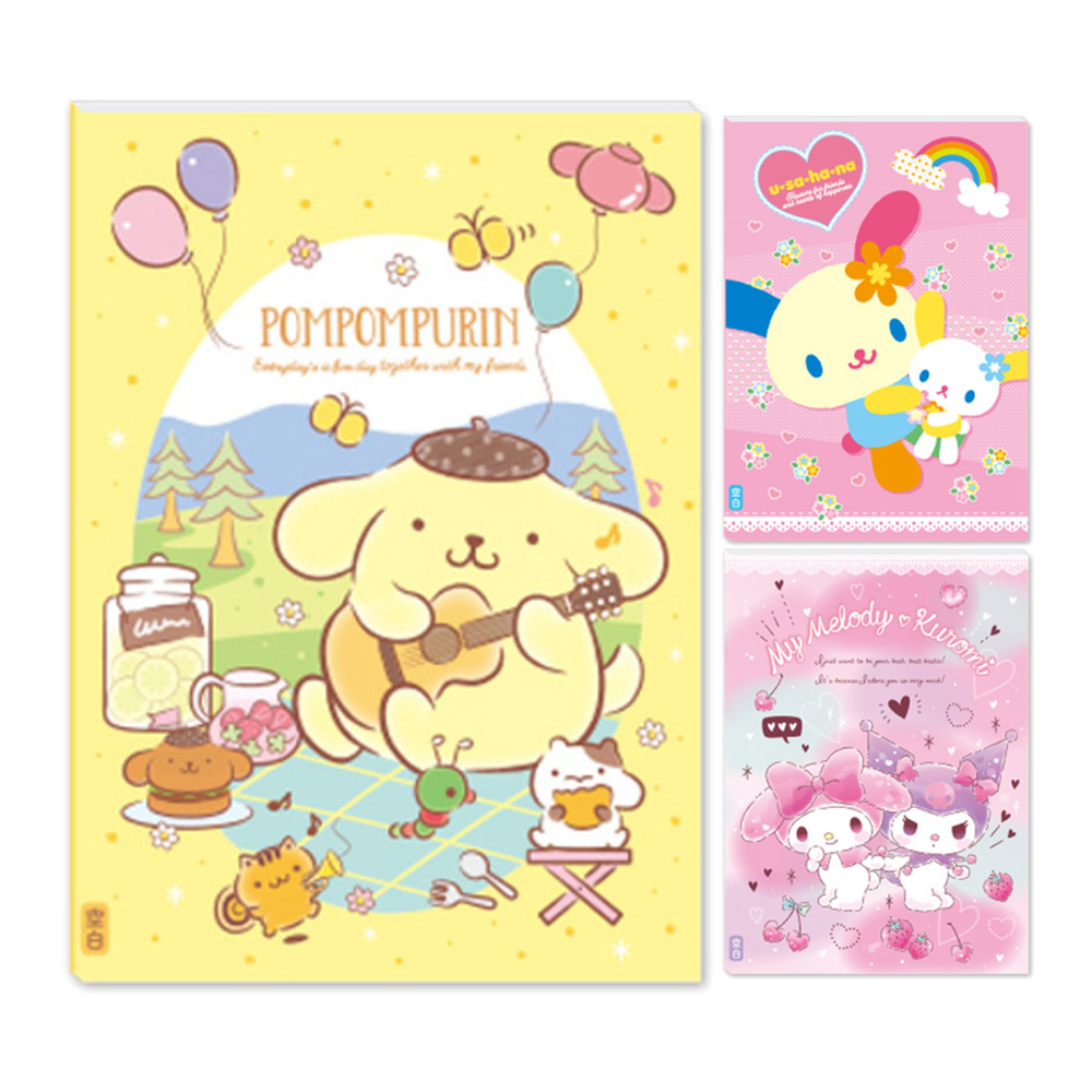 三麗鷗 25K 空白定頁筆記本