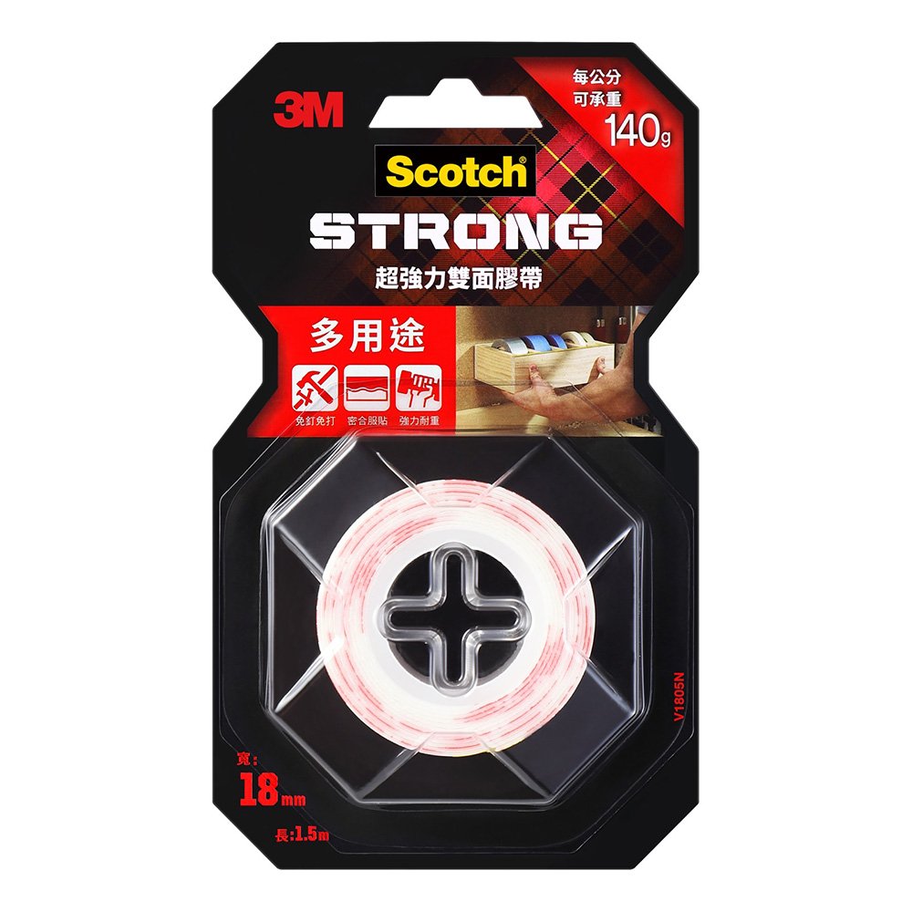 3M VHB超強力雙面膠帶(多用途專用)18mm