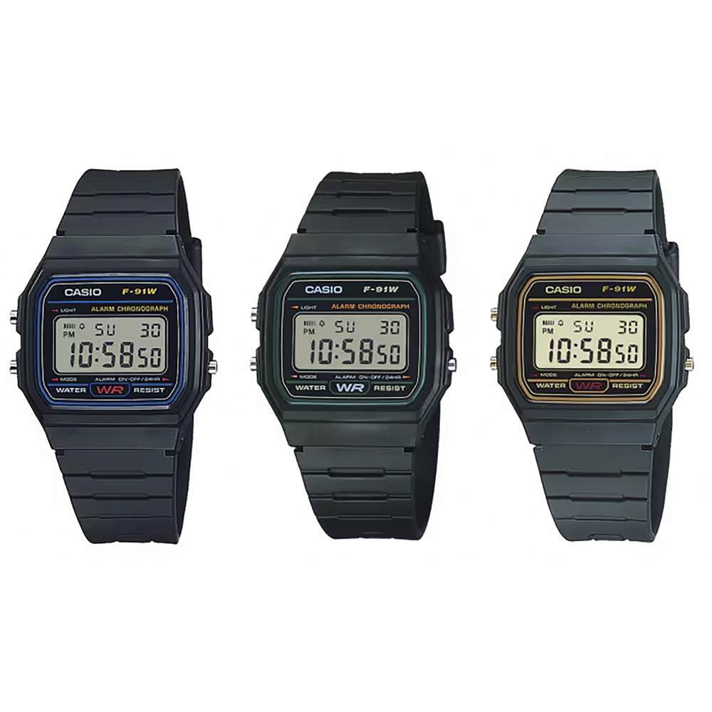 CASIO Digital手錶 F-91W