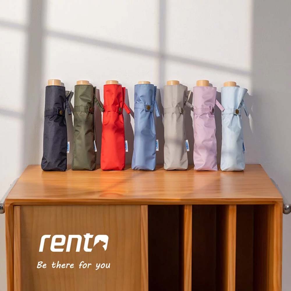 日系Rento-超輕黑膠蝴蝶晴雨傘