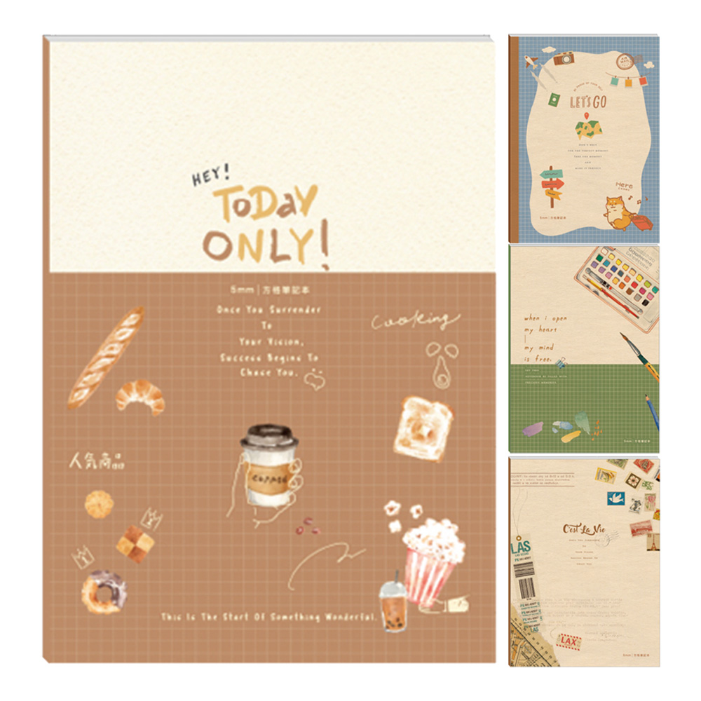 16K 方格定頁筆記本