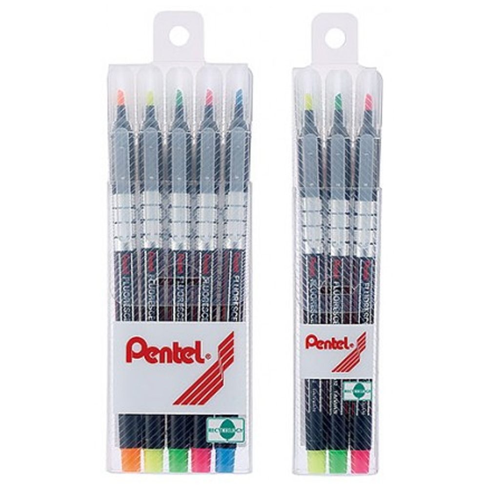 Pentel 螢光筆(3色組/5色組) S512-3