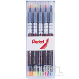 Pentel 螢光筆(5色組) S512-5