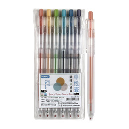 TEMPO輕復古0.5自動中性筆-6色組 GL152-6