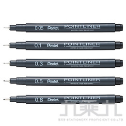 Pentel POINTLINER代針筆組 S20P-5T(5支組)