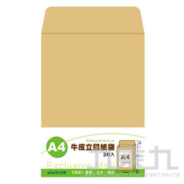 A4牛皮立體紙袋 PEC-4503
