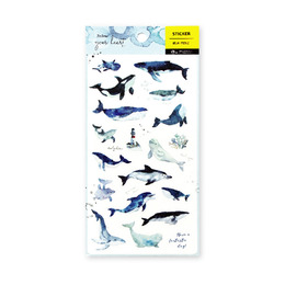 鯨．豚 手帳透明貼紙