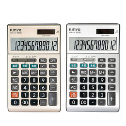 KINYO KPE-676 12位元稅率計算機_金/銀(顏色隨機)