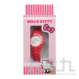 Hello Kitty 貓卡通石英錶(桃紅白) S7-1001K