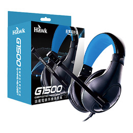 Hawk 頭戴電競耳機麥克風G1500 03-HGE1500BB