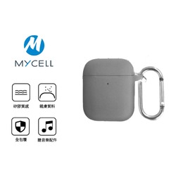 MYCELL   AirPods矽膠保護套Ⅰ/Ⅱ代-灰