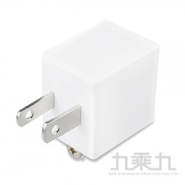 群加-3轉2電源轉接頭直立型白(1入)