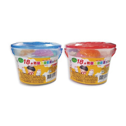 18色桶裝小麥彩泥 7R450518-1(款式隨機出貨)