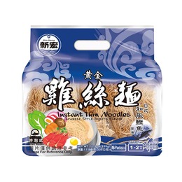 (網路限定販售)  黃金雞絲麵(日式和風堅魚風味)67g*5包/袋