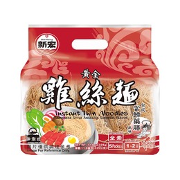 (網路限定販售) 黃金雞絲麵(台式當歸藥膳風味)67g*5包/袋