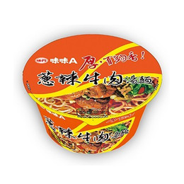 (網路限定販售)味丹味味A蔥辣牛肉麵90g/碗