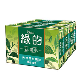 (網路限定販售)綠的抗菌皂3入-茶樹清香
