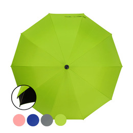 大傘面黑膠防風健行傘(灰/綠/藍/粉)(款式隨機出貨) SE1007S