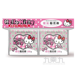 HelloKitty 螺旋棉花棒100支*6包/袋