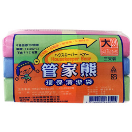 管家熊環保清潔袋500g*3入-大