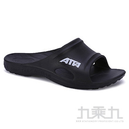 ATTA運動風簡約休閒拖鞋-黑9 6689
