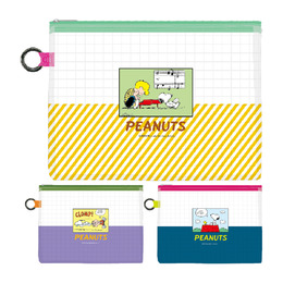 史努比 A5透明大網格袋