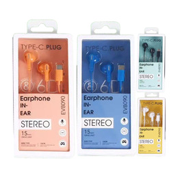 Type-C 入耳式耳機EV8090(顏色隨機出貨)