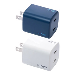KINYO PDCB-140氮化鎵雙孔充電器40W