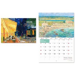 2026年A3可掛式月曆(名畫)