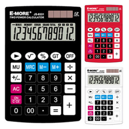E-MORE 12位計算機 JS-8331(顏色款式隨機出貨)