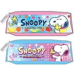 SNOOPY(繽紛系列)果凍方型筆袋 (款式隨機出貨)